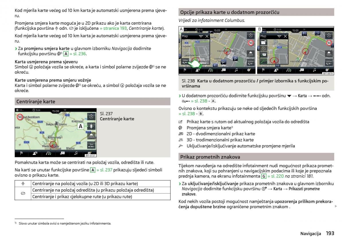 Skoda Kodiaq vlasnicko uputstvo / page 195