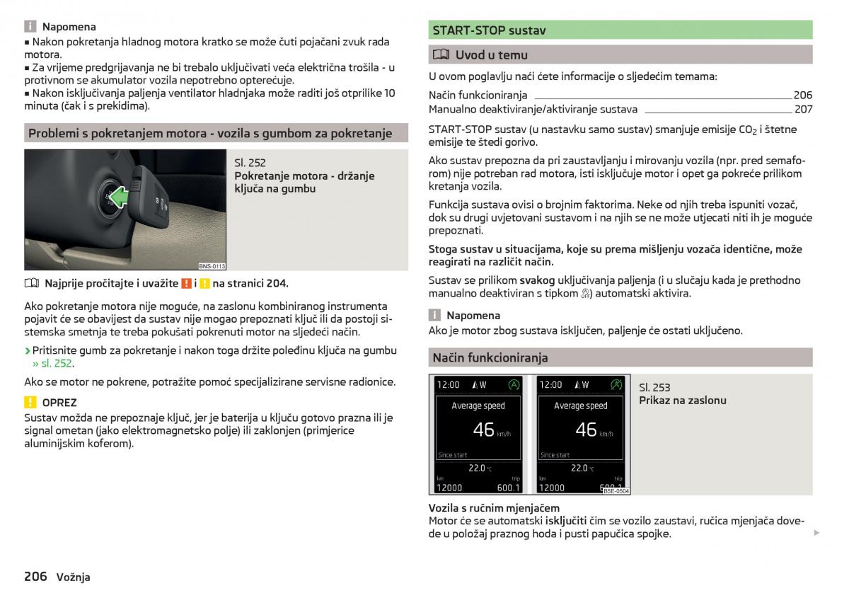 Skoda Kodiaq vlasnicko uputstvo / page 208