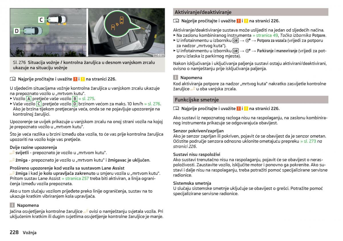 Skoda Kodiaq vlasnicko uputstvo / page 230