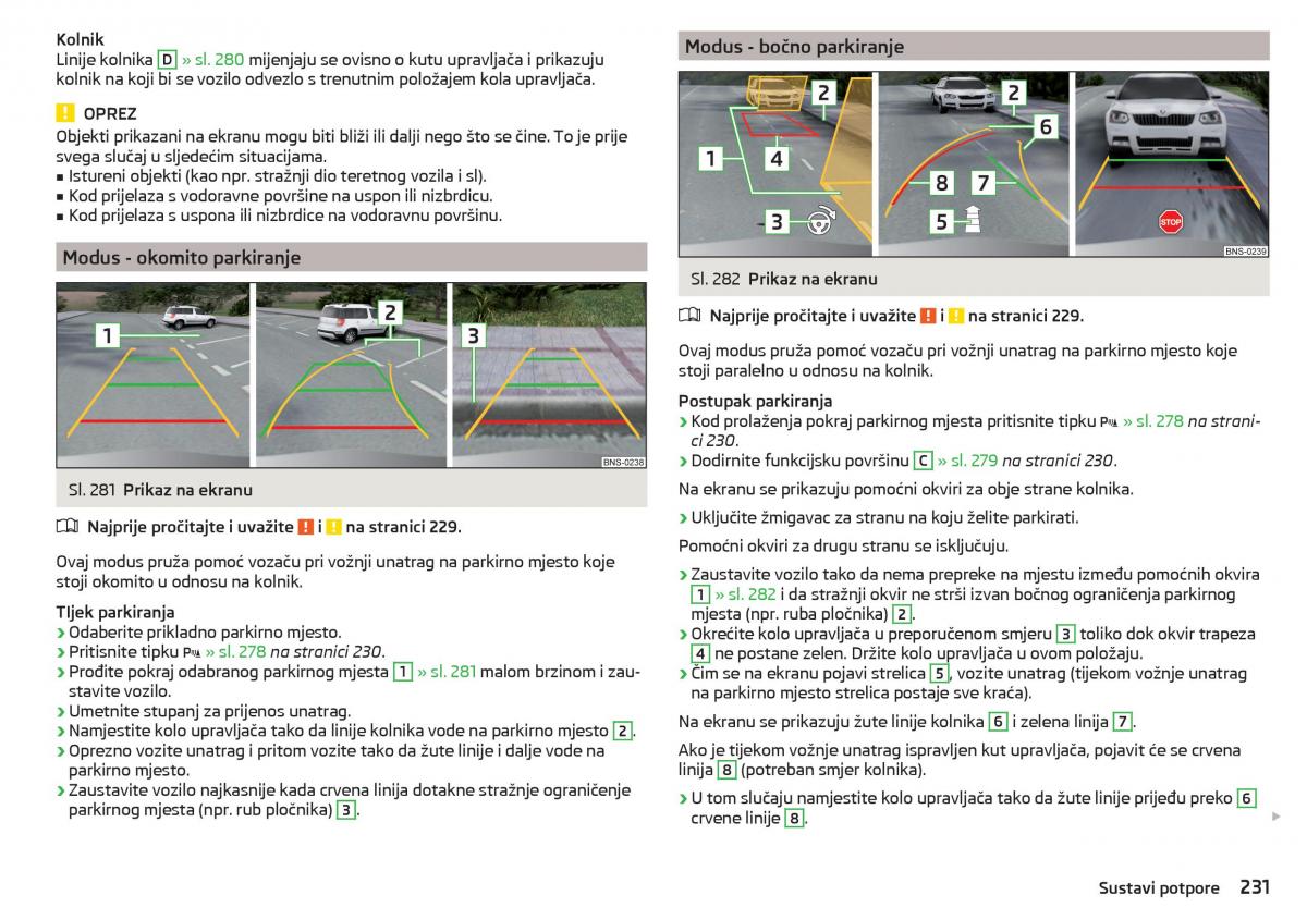 Skoda Kodiaq vlasnicko uputstvo / page 233