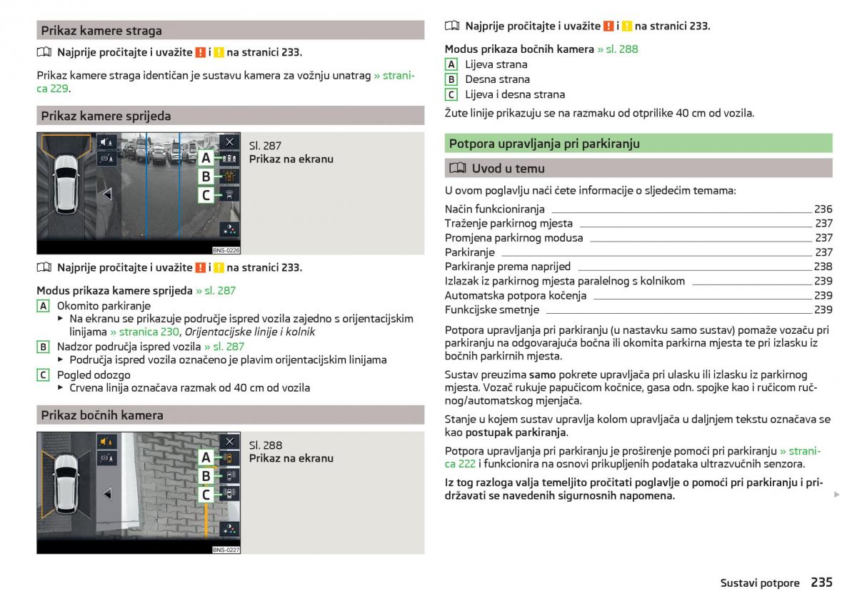 Skoda Kodiaq vlasnicko uputstvo / page 237