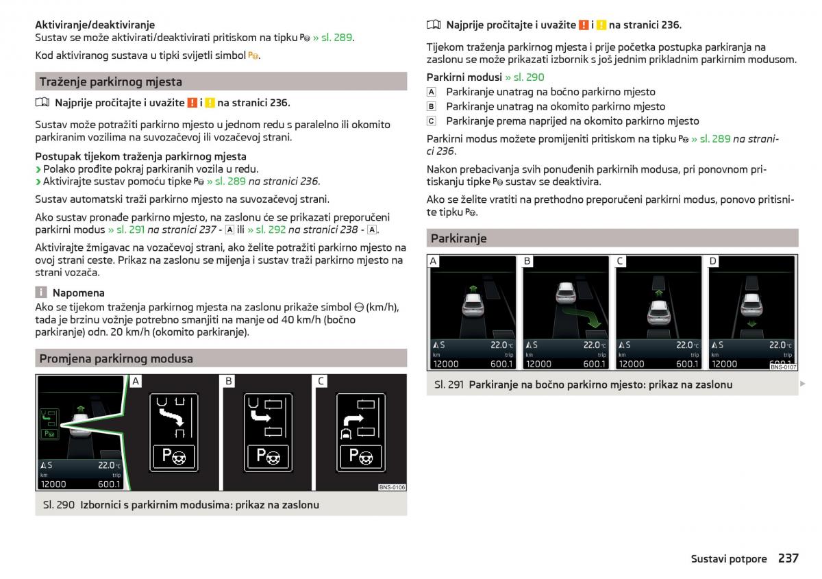 Skoda Kodiaq vlasnicko uputstvo / page 239