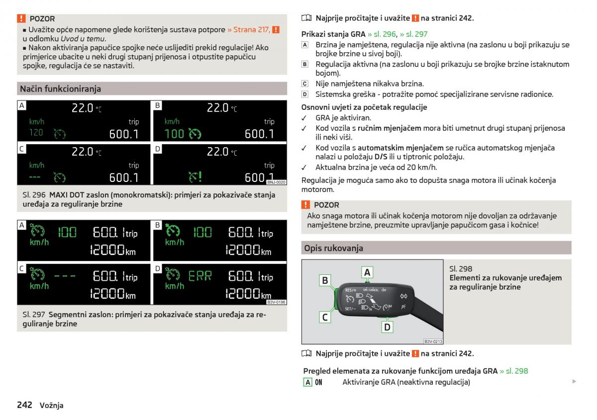 Skoda Kodiaq vlasnicko uputstvo / page 244