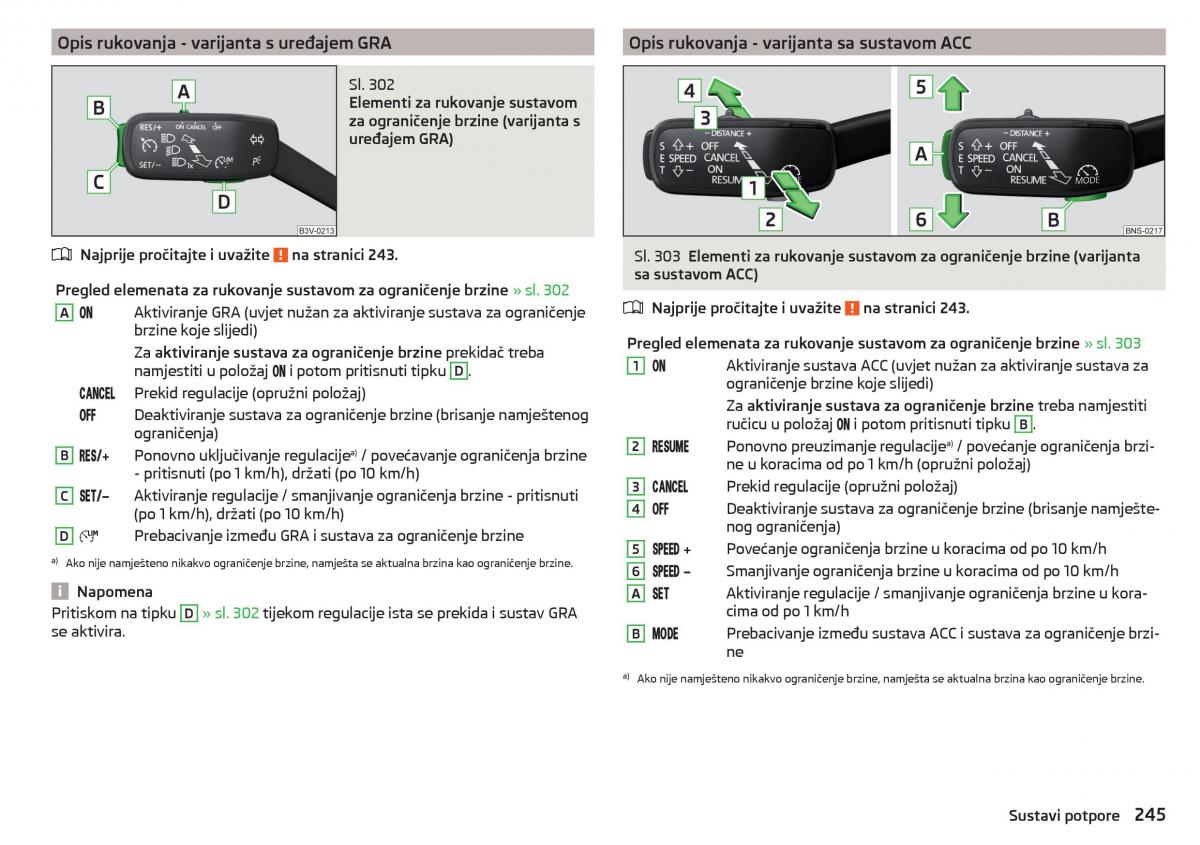 Skoda Kodiaq vlasnicko uputstvo / page 247