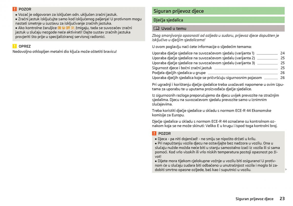 Skoda Kodiaq vlasnicko uputstvo / page 25