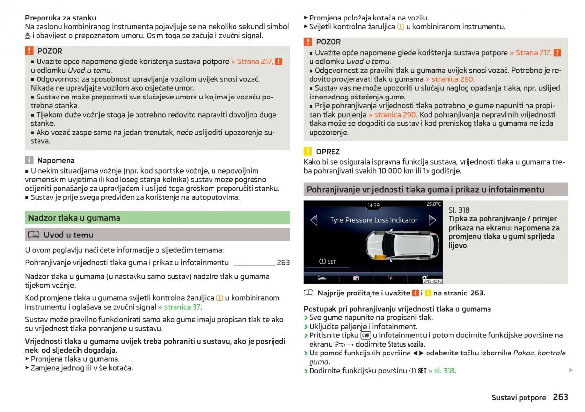 Skoda Kodiaq vlasnicko uputstvo / page 265