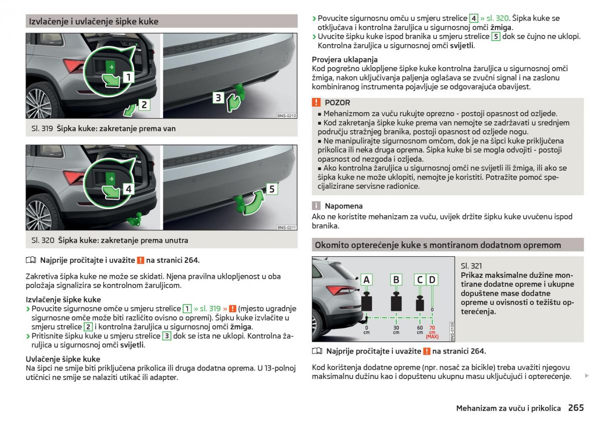 Skoda Kodiaq vlasnicko uputstvo / page 267