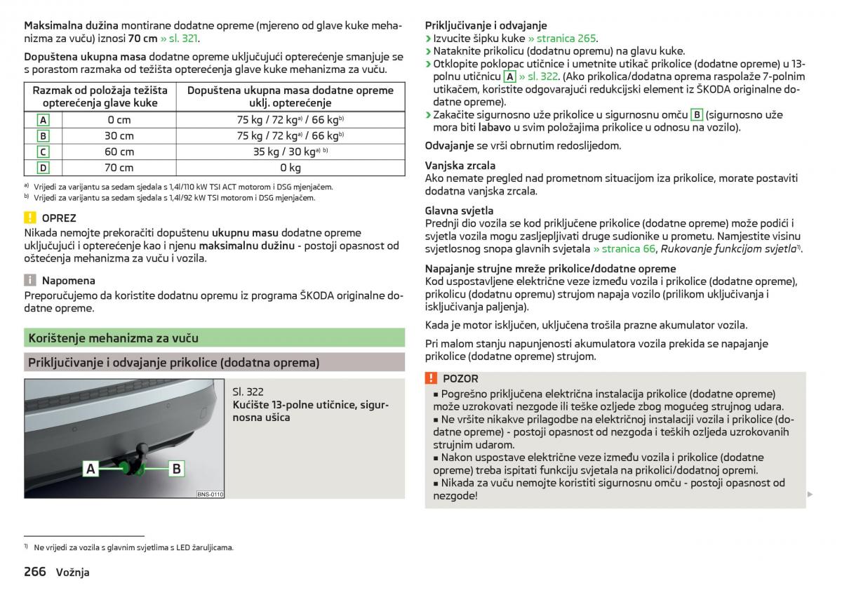 Skoda Kodiaq vlasnicko uputstvo / page 268