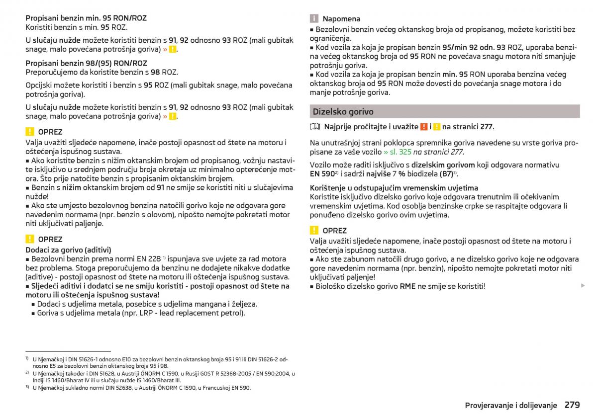 Skoda Kodiaq vlasnicko uputstvo / page 281