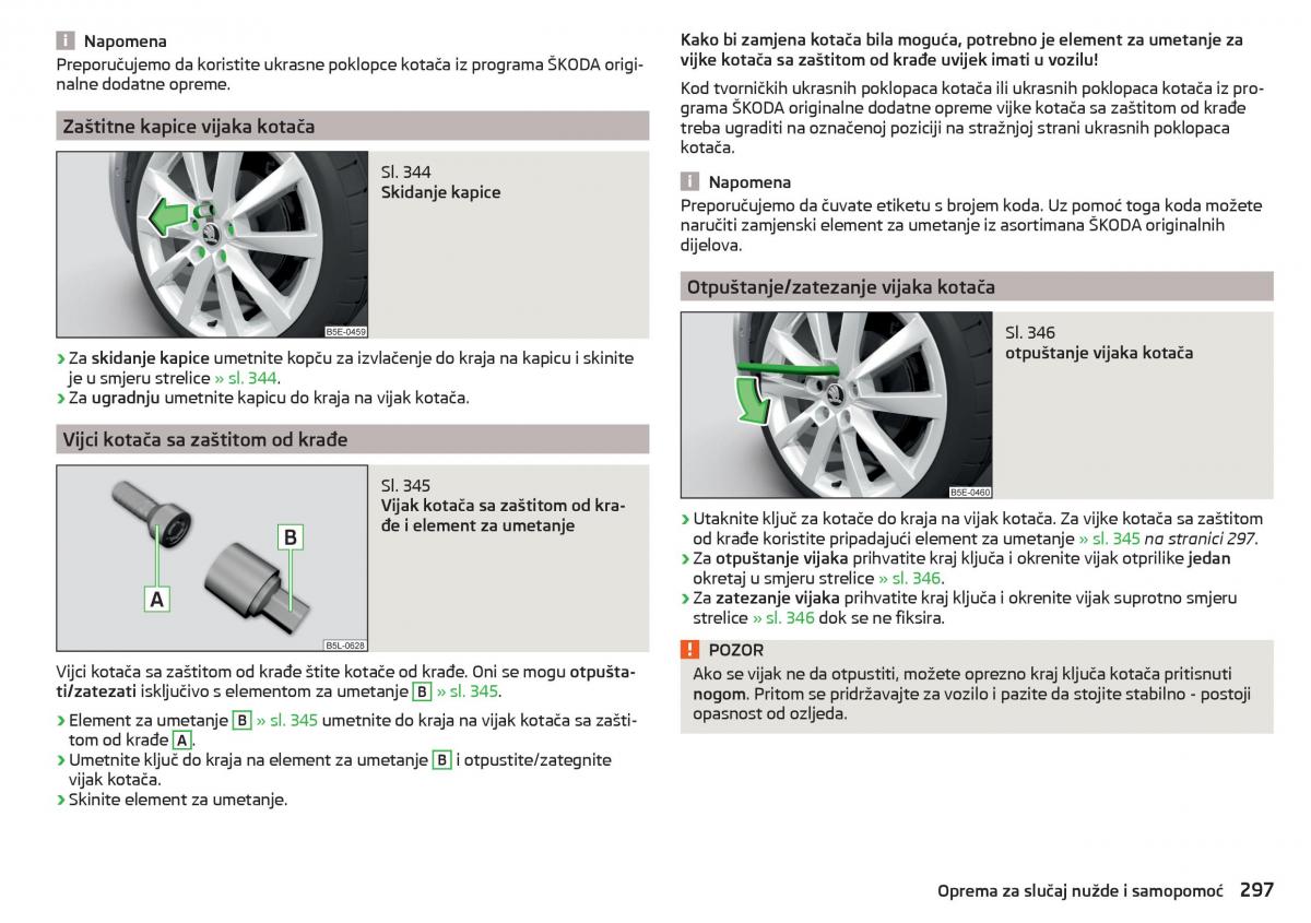 Skoda Kodiaq vlasnicko uputstvo / page 299