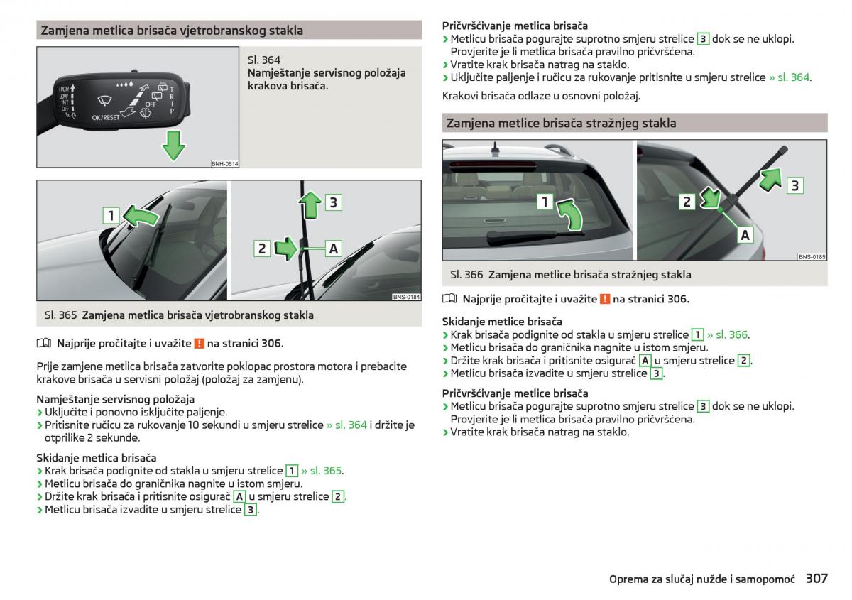 Skoda Kodiaq vlasnicko uputstvo / page 309