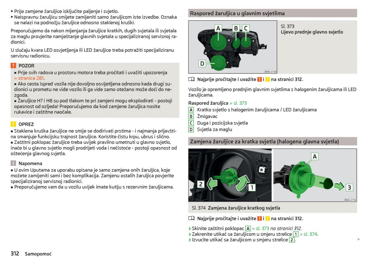 Skoda Kodiaq vlasnicko uputstvo / page 314