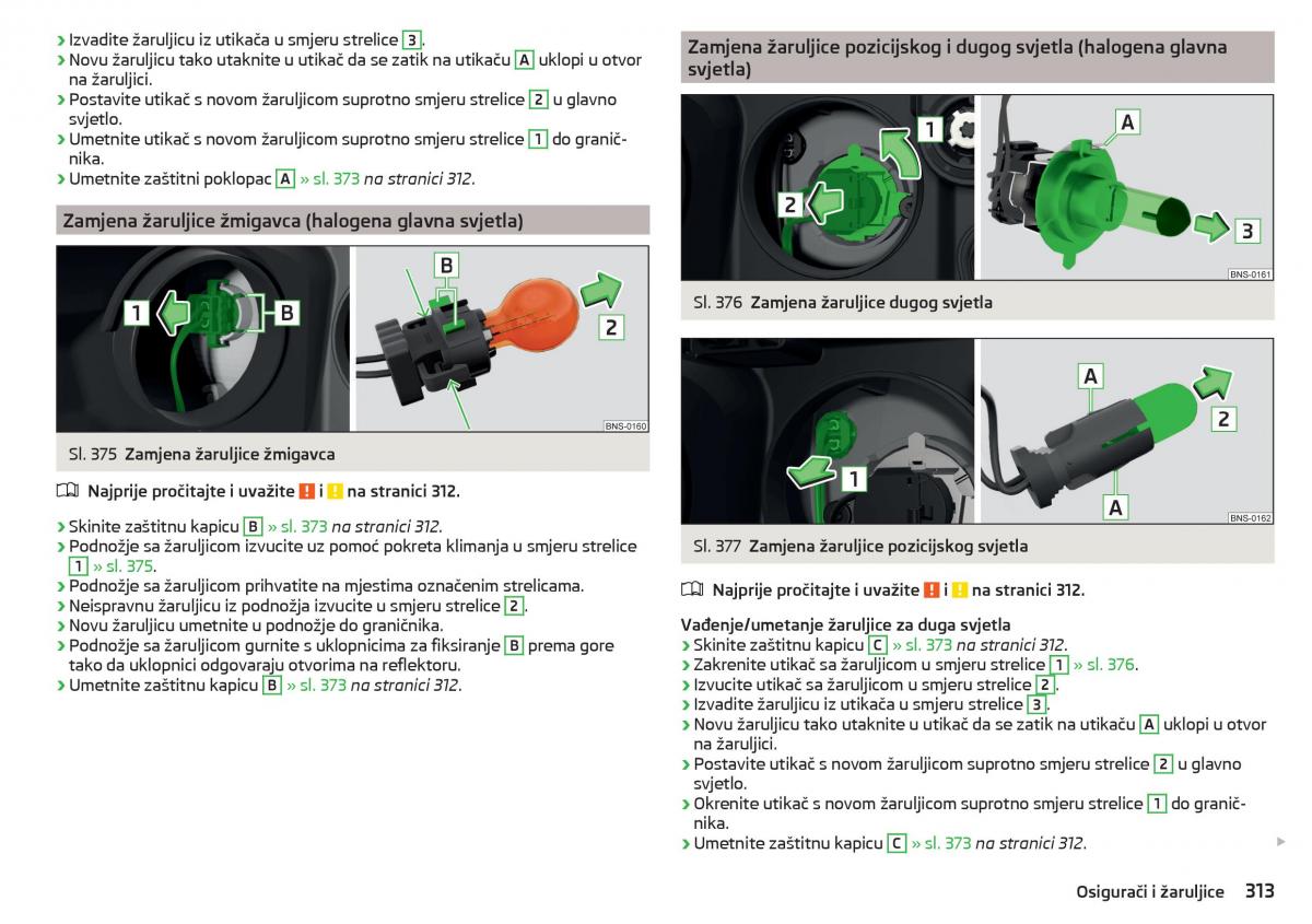 Skoda Kodiaq vlasnicko uputstvo / page 315