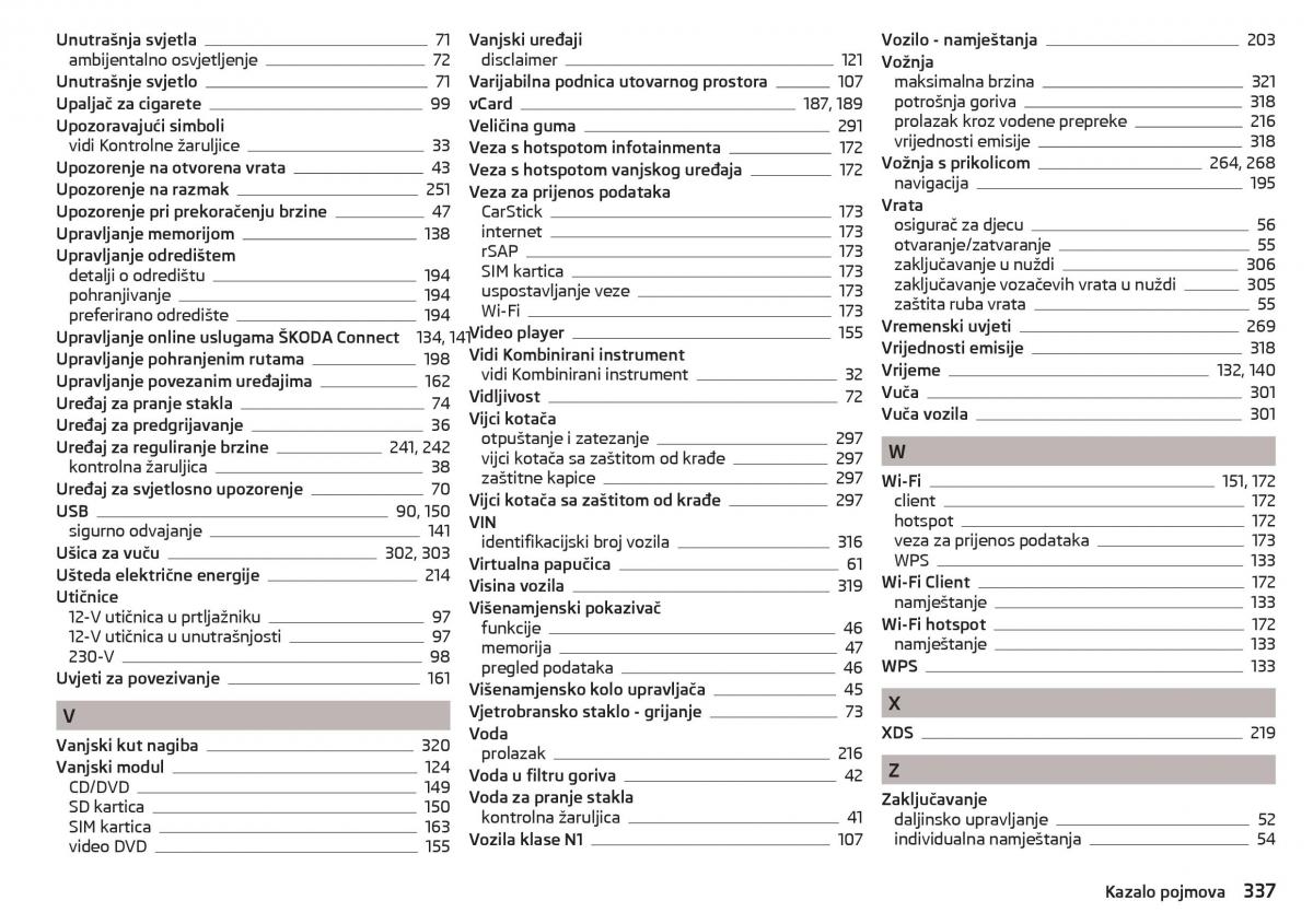 Skoda Kodiaq vlasnicko uputstvo / page 339