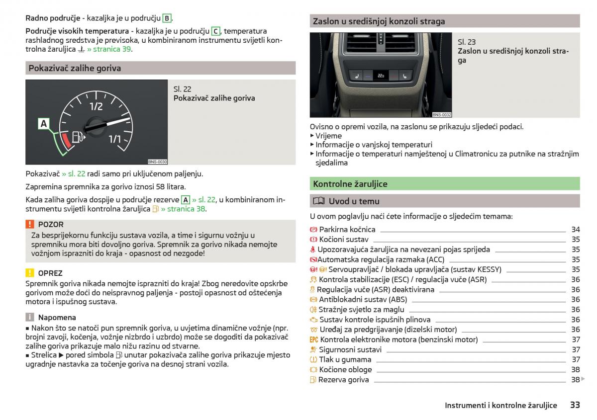 Skoda Kodiaq vlasnicko uputstvo / page 35