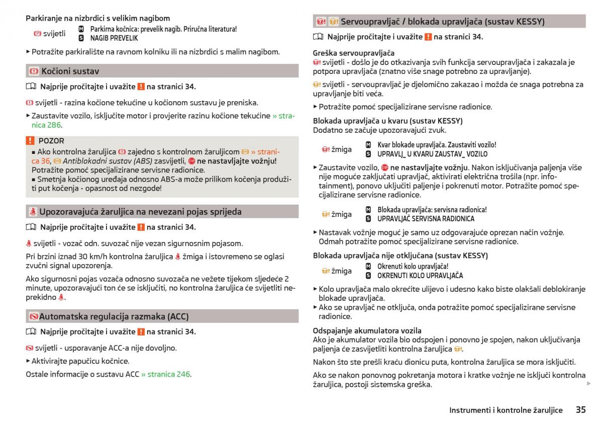 Skoda Kodiaq vlasnicko uputstvo / page 37