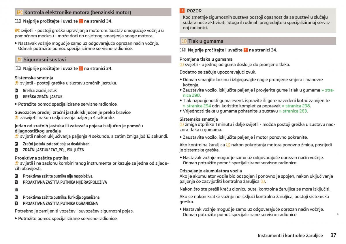 Skoda Kodiaq vlasnicko uputstvo / page 39