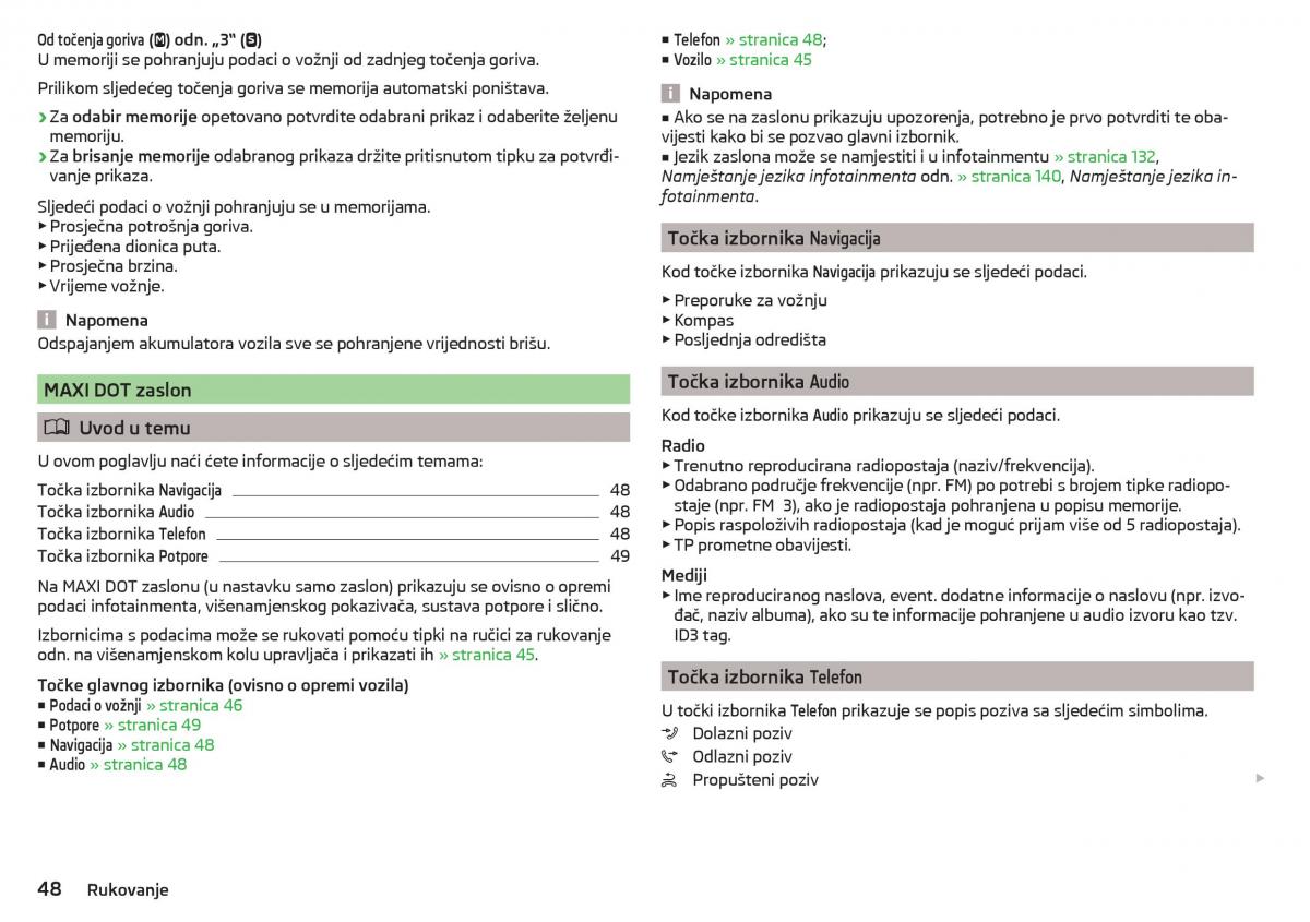 Skoda Kodiaq vlasnicko uputstvo / page 50