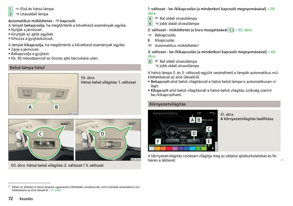 manual Skoda Kodiaq Kezelesi utmutato / page 74