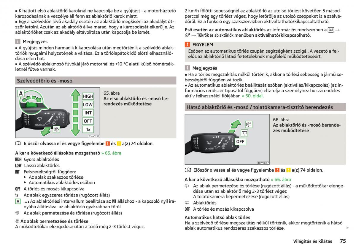 manual Skoda Kodiaq Kezelesi utmutato / page 77