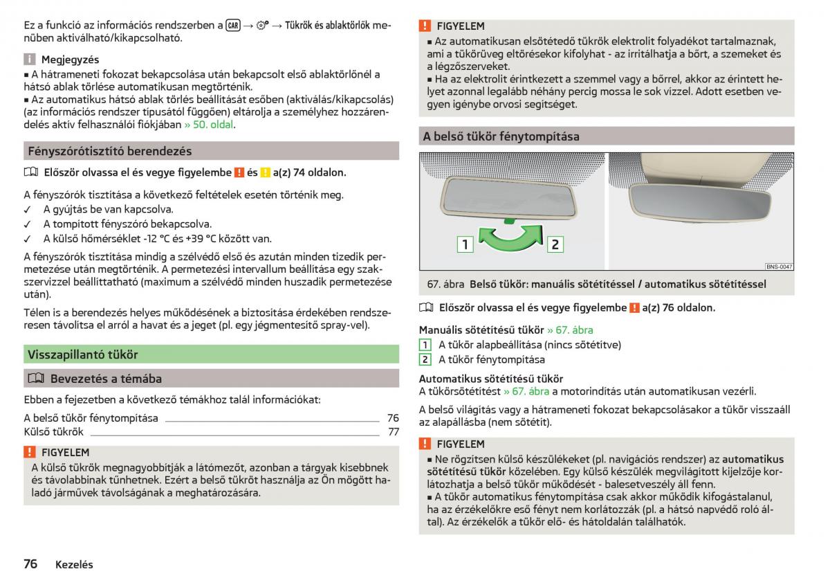 manual Skoda Kodiaq Kezelesi utmutato / page 78