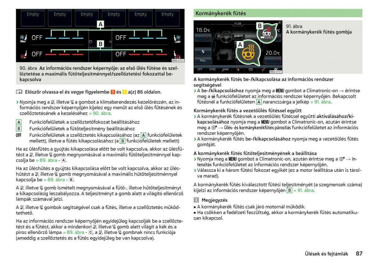 manual Skoda Kodiaq Kezelesi utmutato / page 89