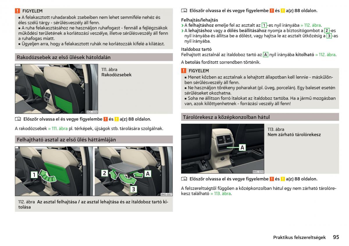 manual Skoda Kodiaq Kezelesi utmutato / page 97