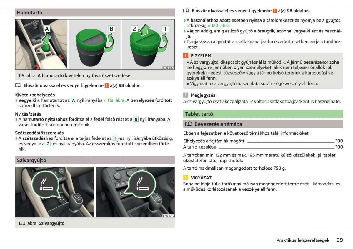 manual Skoda Kodiaq Kezelesi utmutato / page 101