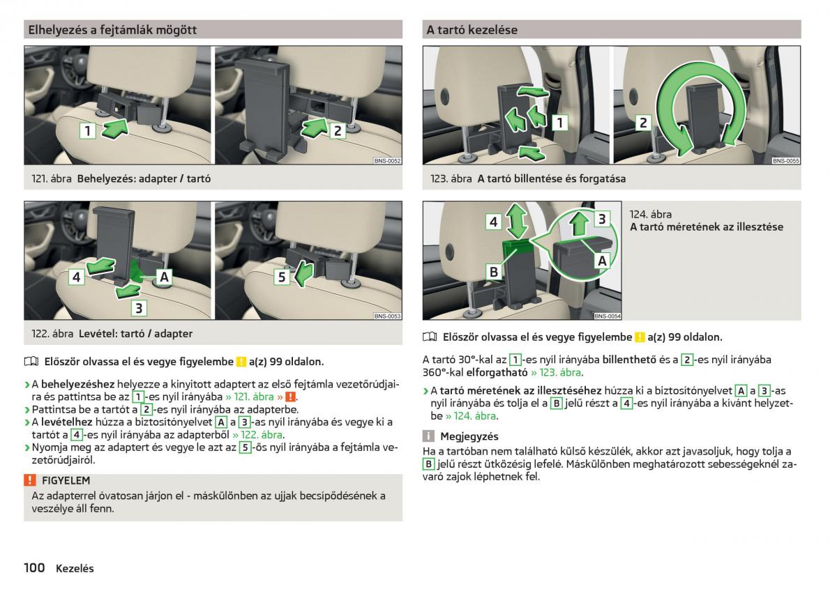 manual Skoda Kodiaq Kezelesi utmutato / page 102