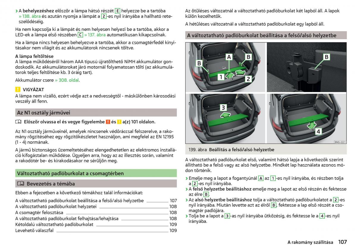 manual Skoda Kodiaq Kezelesi utmutato / page 109