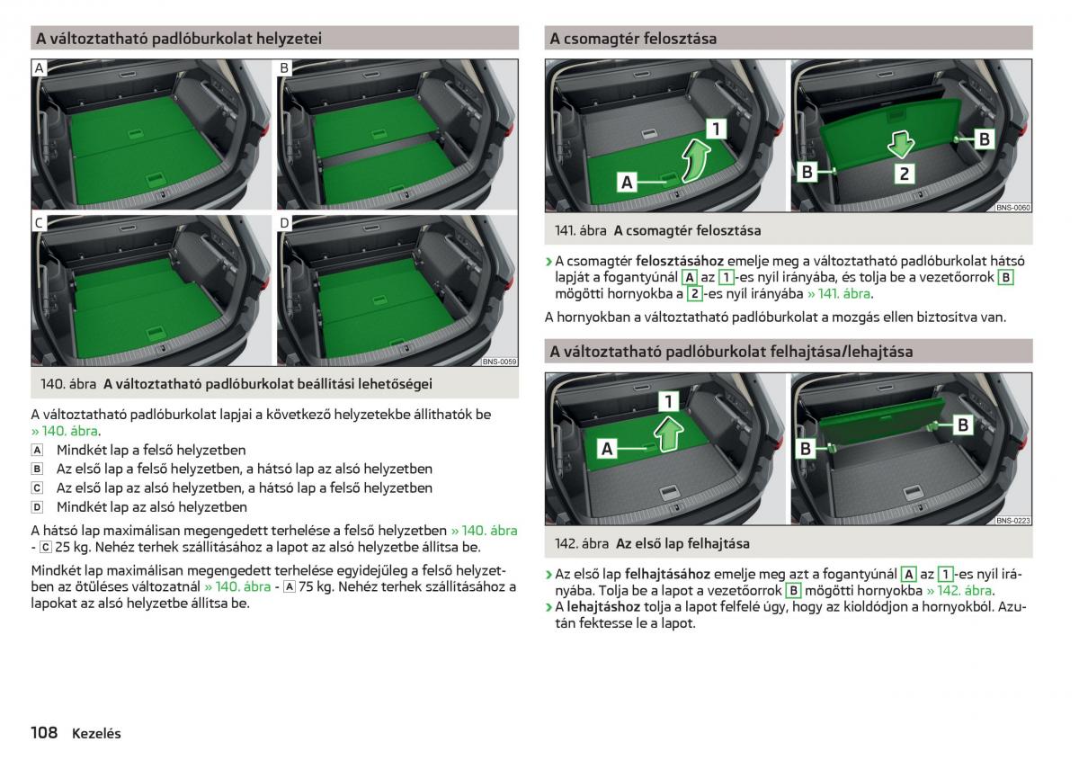 manual Skoda Kodiaq Kezelesi utmutato / page 110