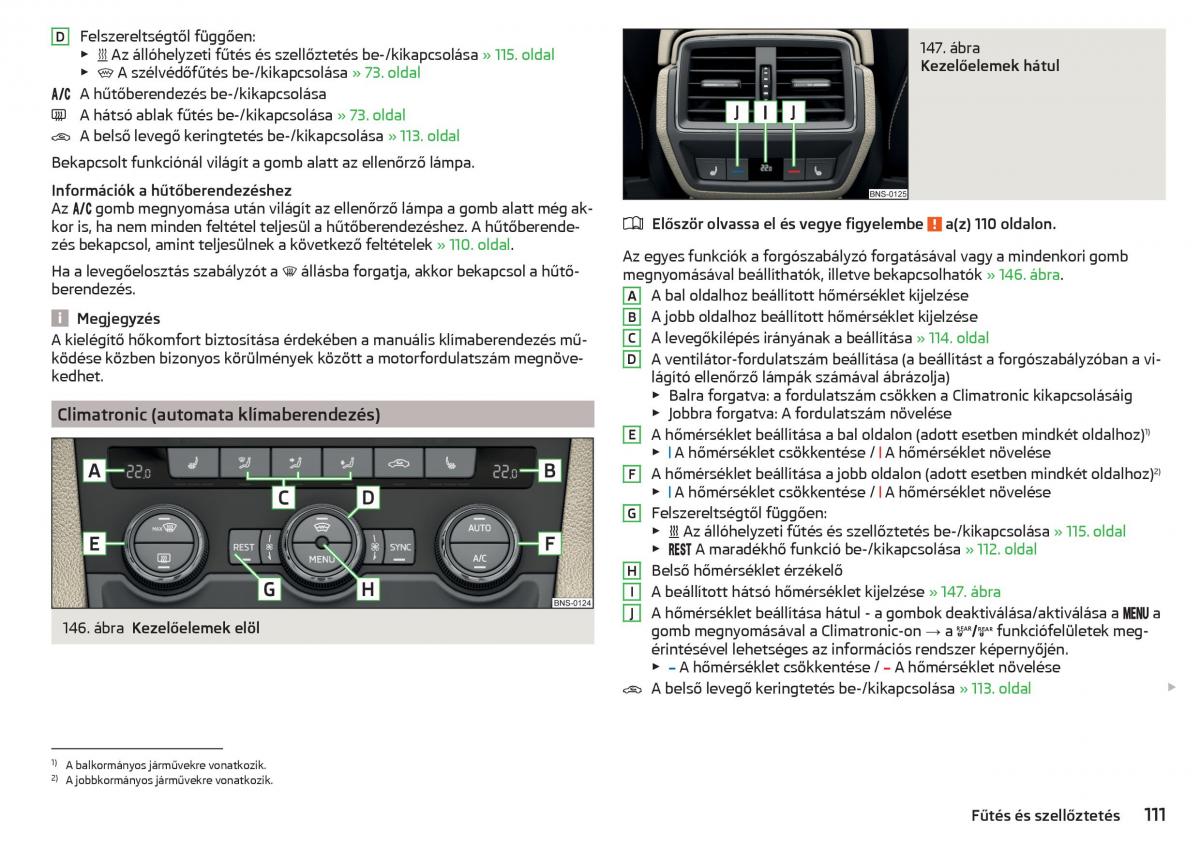 manual Skoda Kodiaq Kezelesi utmutato / page 113