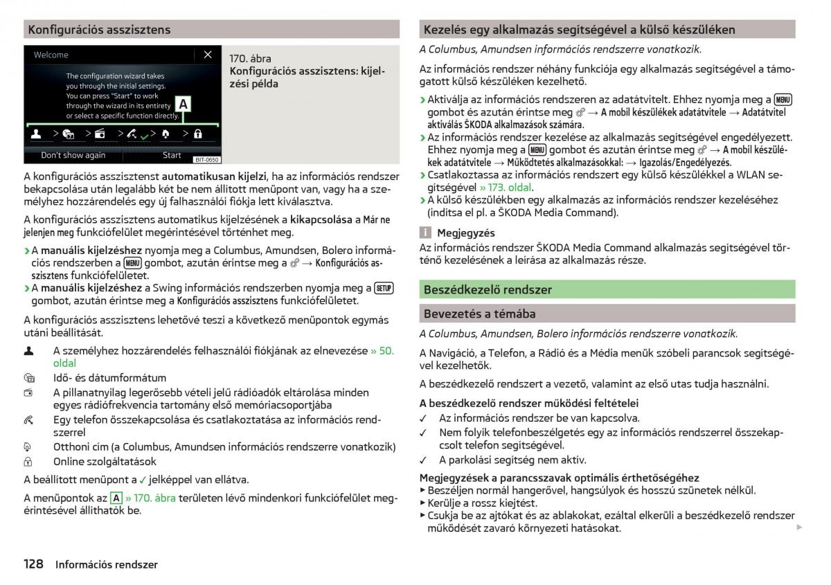 manual Skoda Kodiaq Kezelesi utmutato / page 130