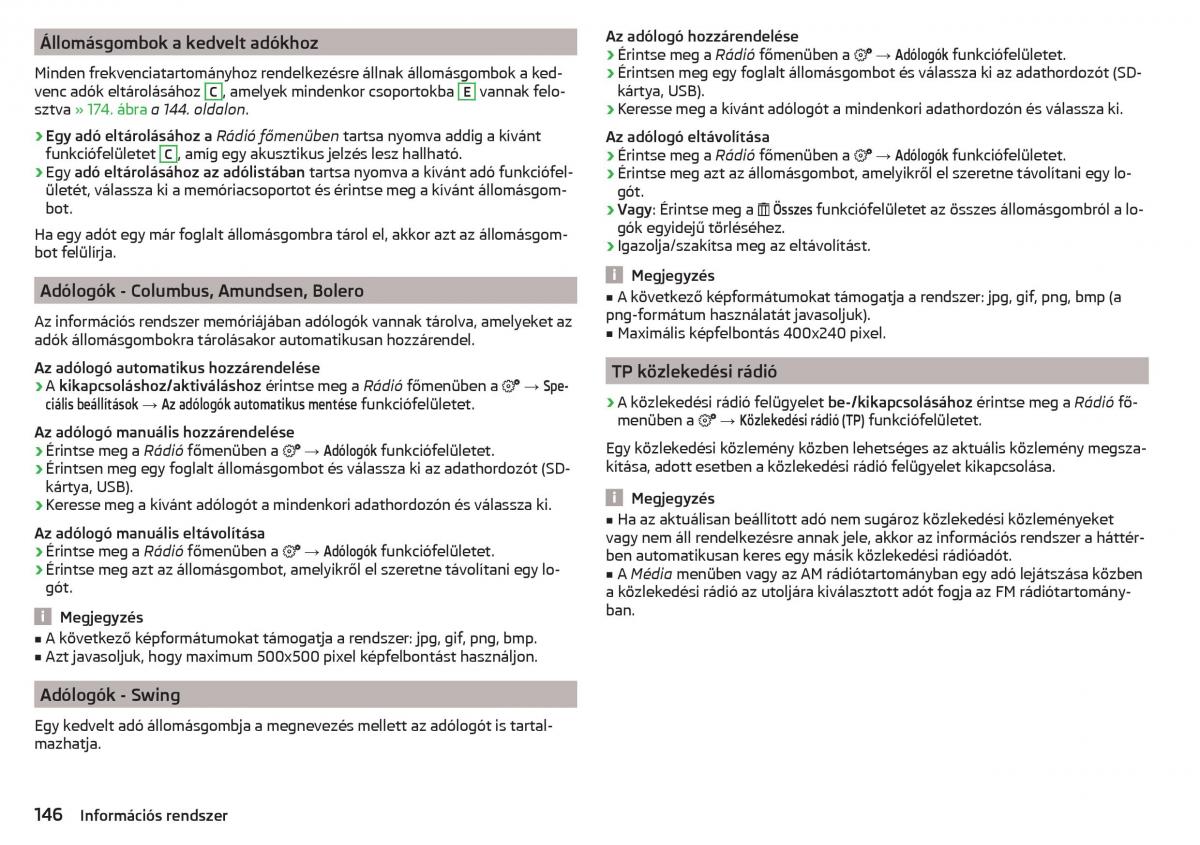 manual Skoda Kodiaq Kezelesi utmutato / page 148