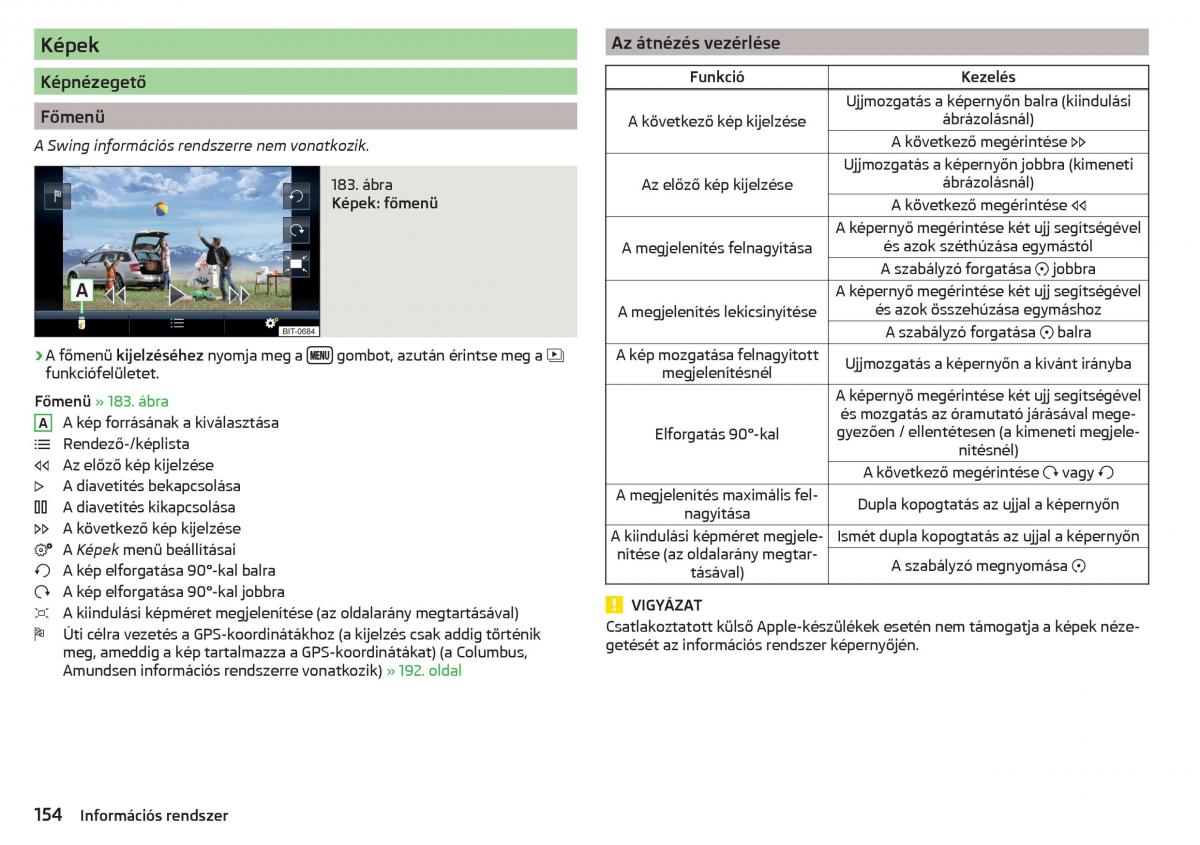 manual Skoda Kodiaq Kezelesi utmutato / page 156