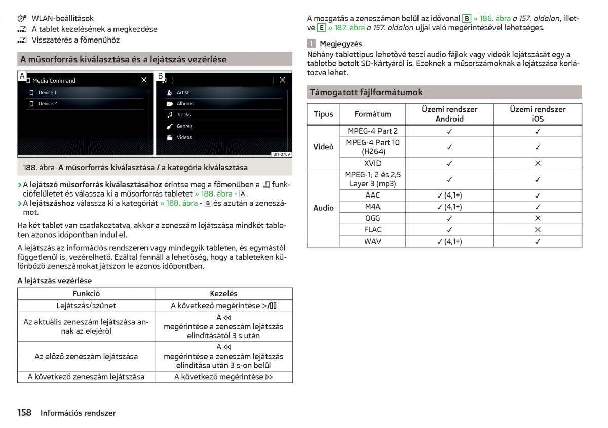 manual Skoda Kodiaq Kezelesi utmutato / page 160