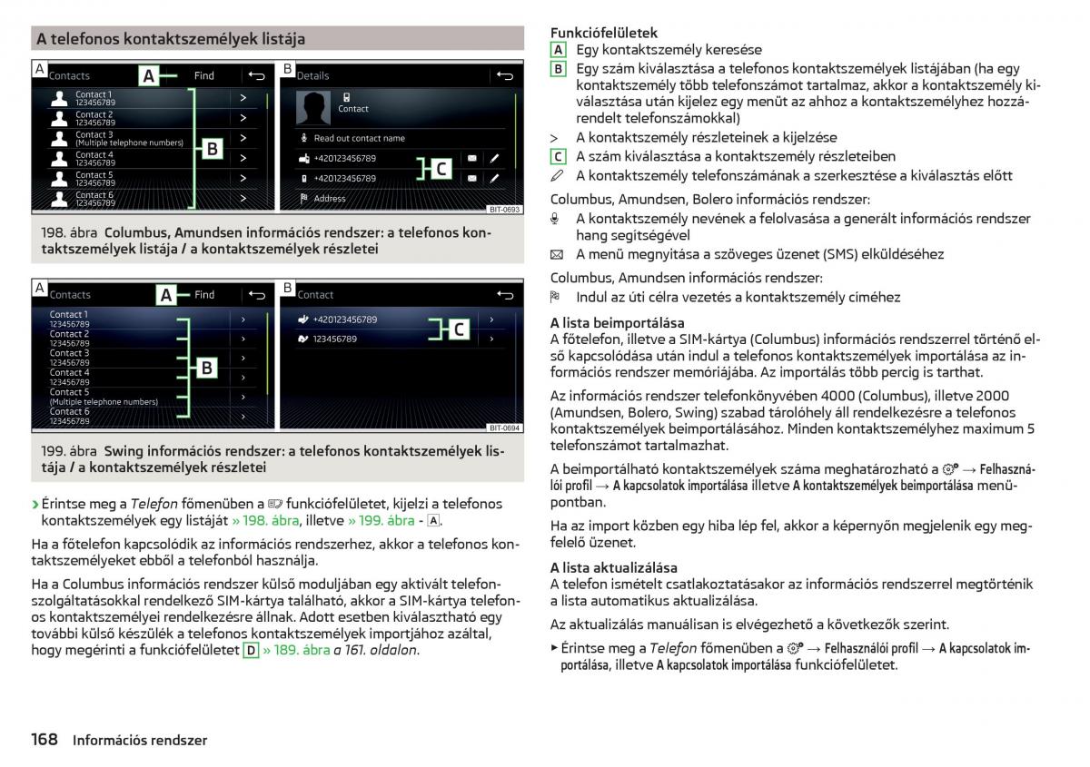 manual Skoda Kodiaq Kezelesi utmutato / page 170