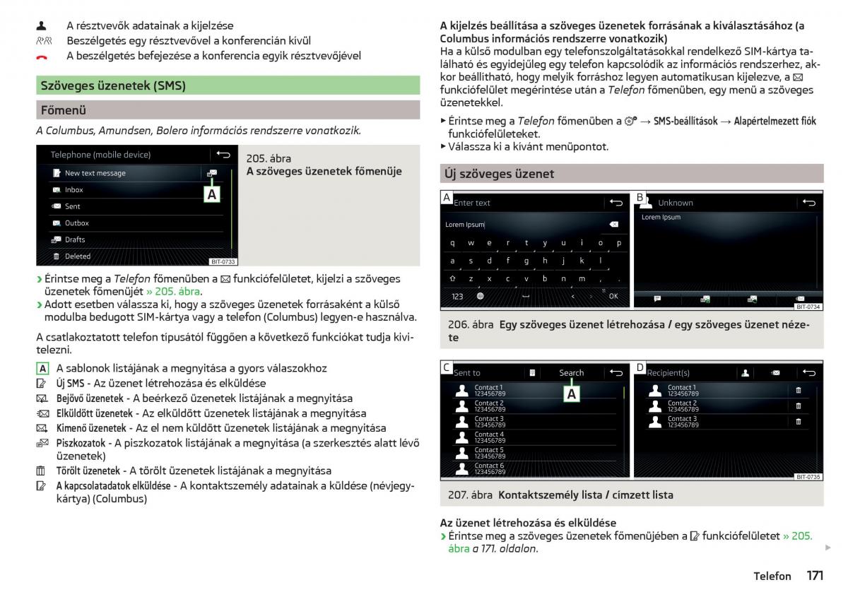 manual Skoda Kodiaq Kezelesi utmutato / page 173