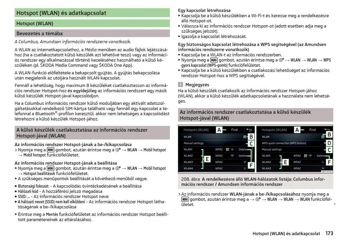 manual Skoda Kodiaq Kezelesi utmutato / page 175