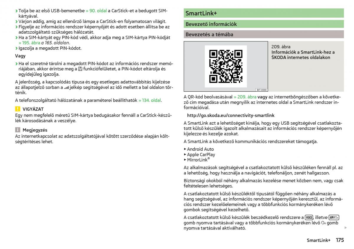 manual Skoda Kodiaq Kezelesi utmutato / page 177