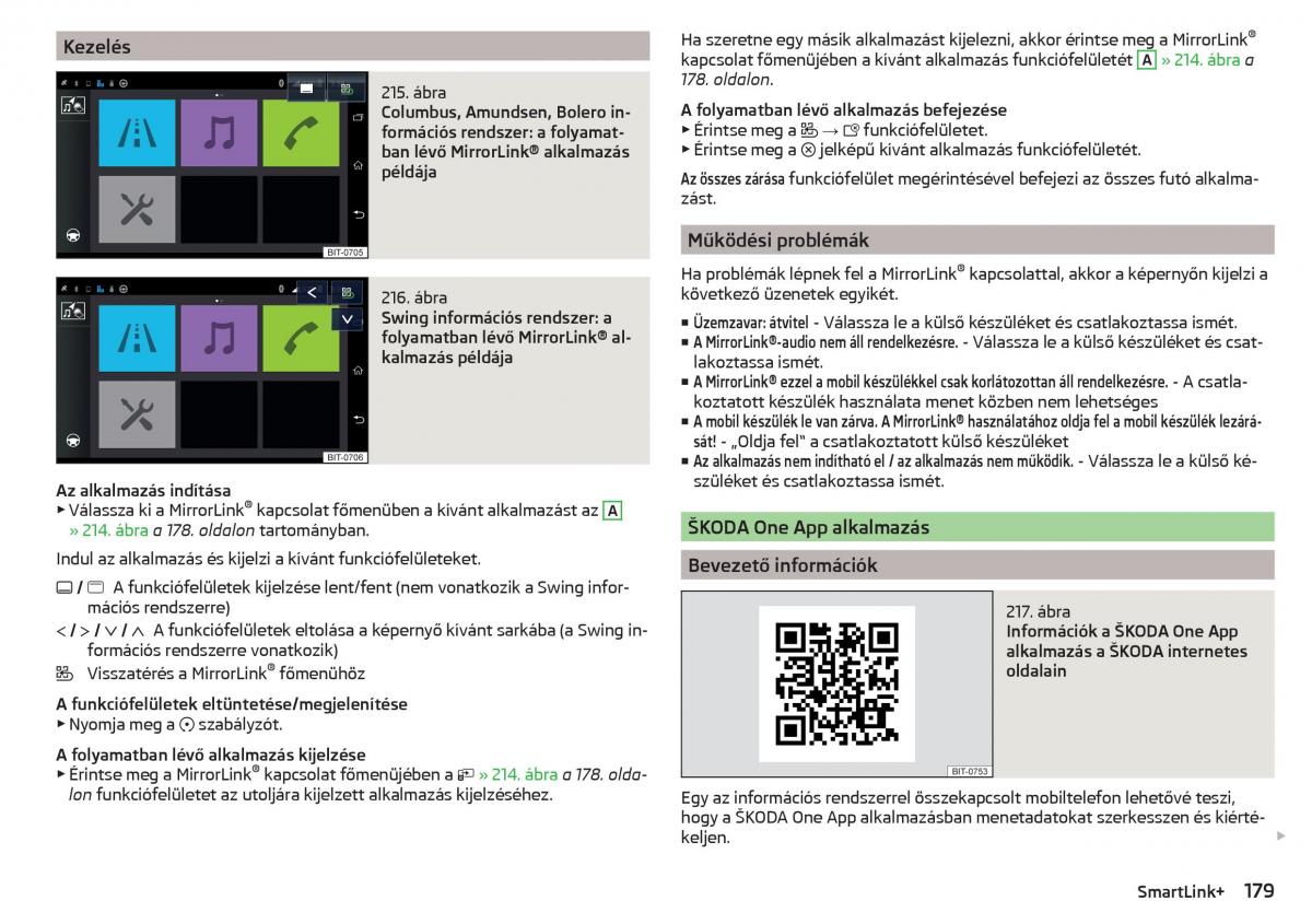 manual Skoda Kodiaq Kezelesi utmutato / page 181