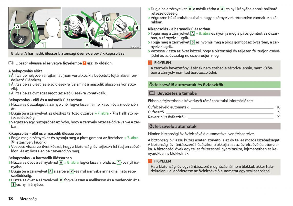 Skoda Kodiaq Kezelesi utmutato / page 20