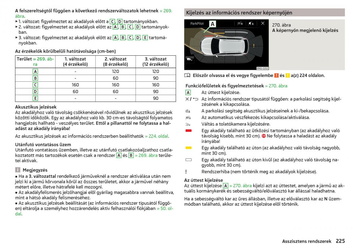 manual Skoda Kodiaq Kezelesi utmutato / page 227