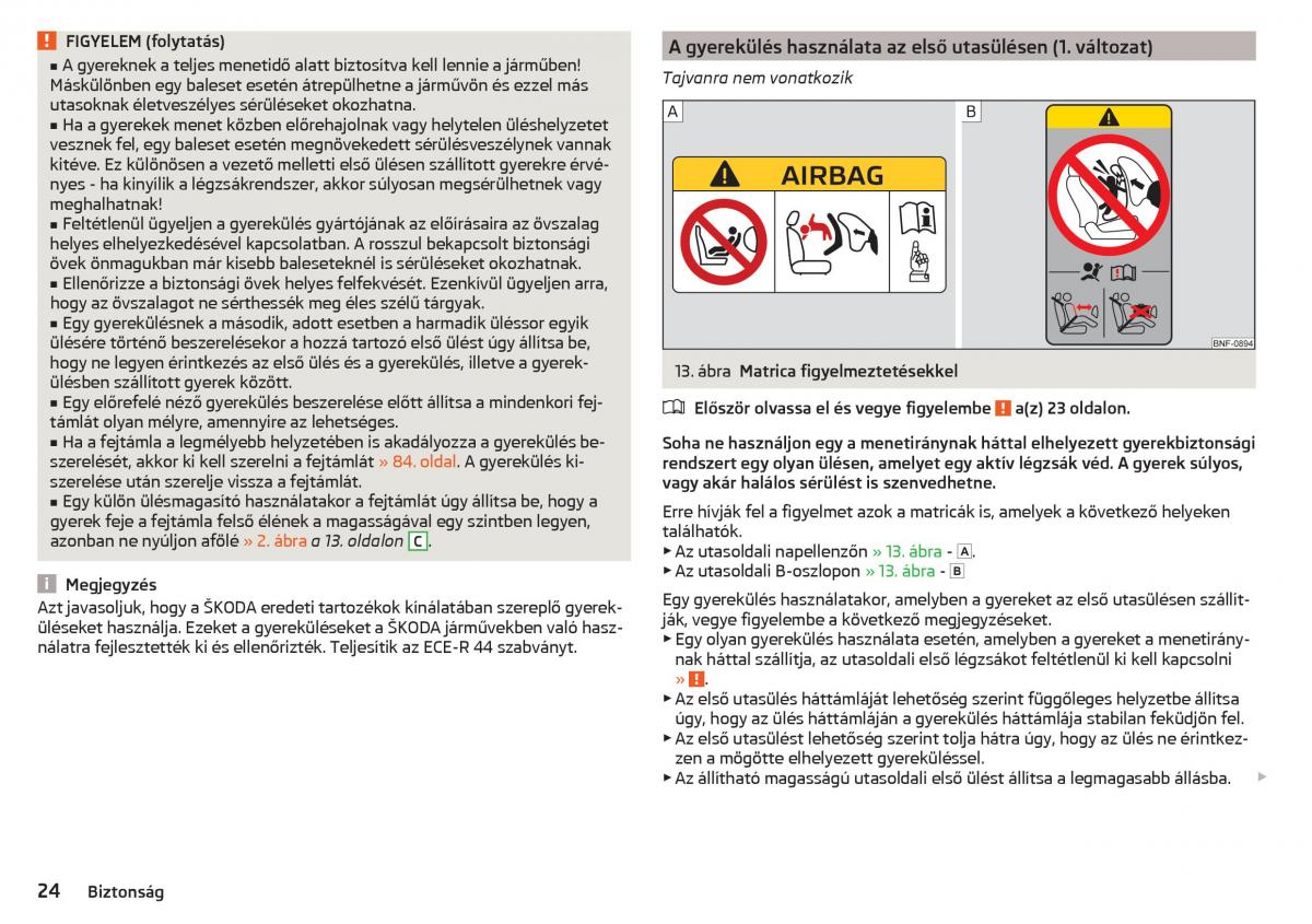 Skoda Kodiaq Kezelesi utmutato / page 26