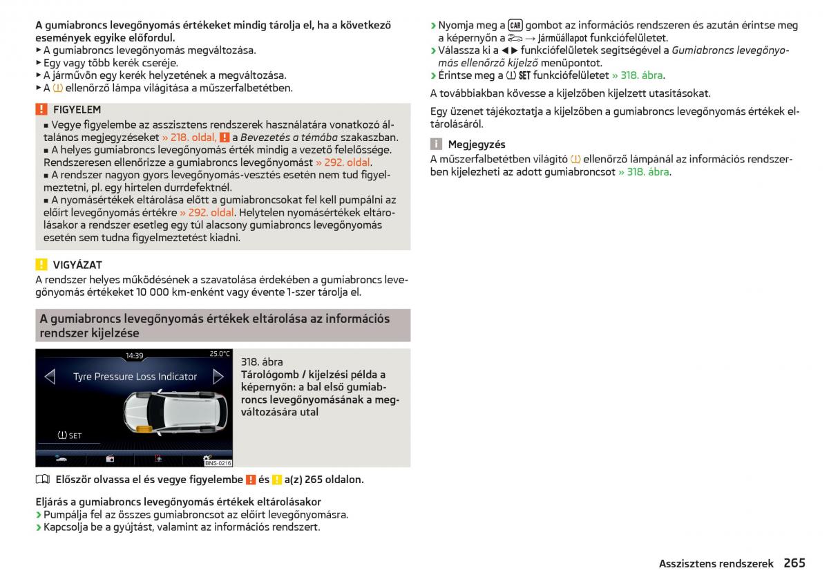 manual Skoda Kodiaq Kezelesi utmutato / page 267