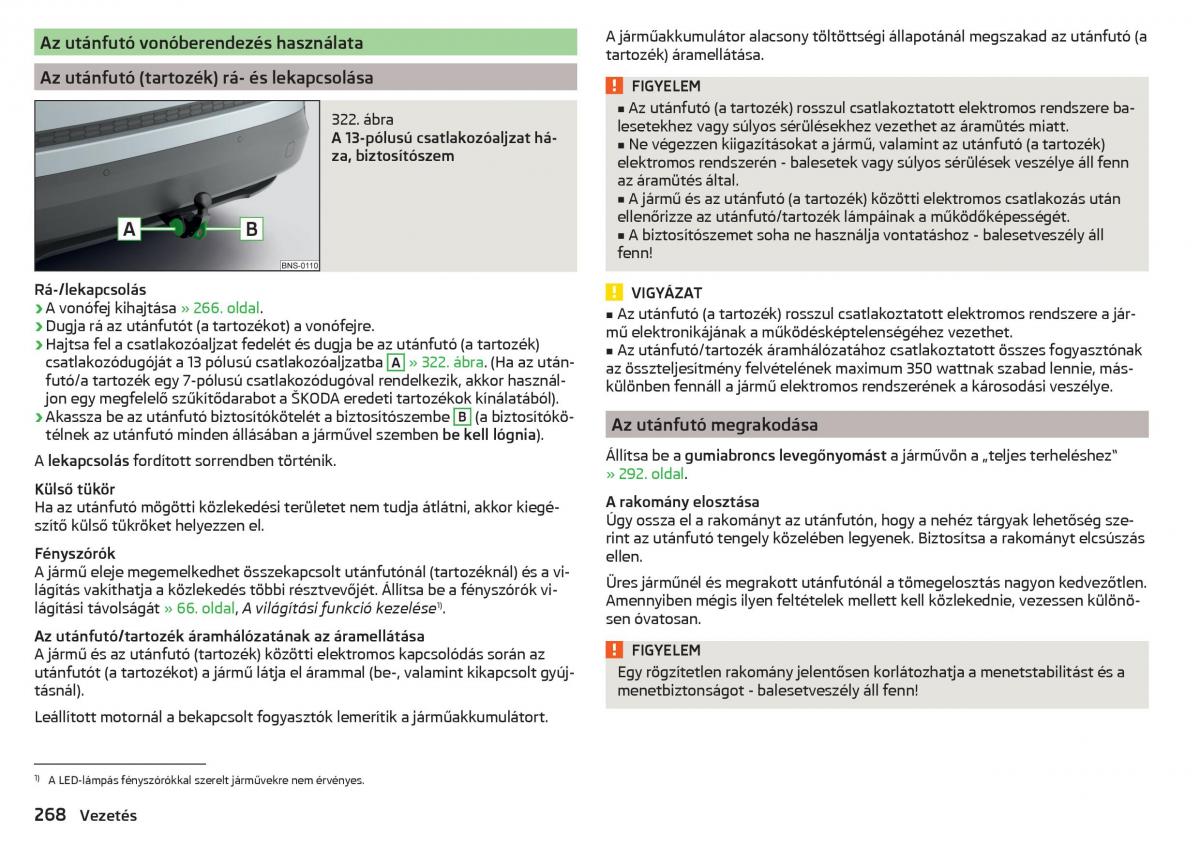 manual Skoda Kodiaq Kezelesi utmutato / page 270