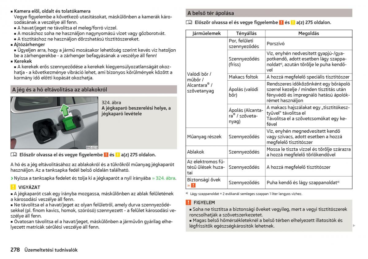 manual Skoda Kodiaq Kezelesi utmutato / page 280