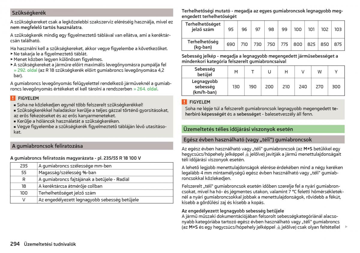 manual Skoda Kodiaq Kezelesi utmutato / page 296