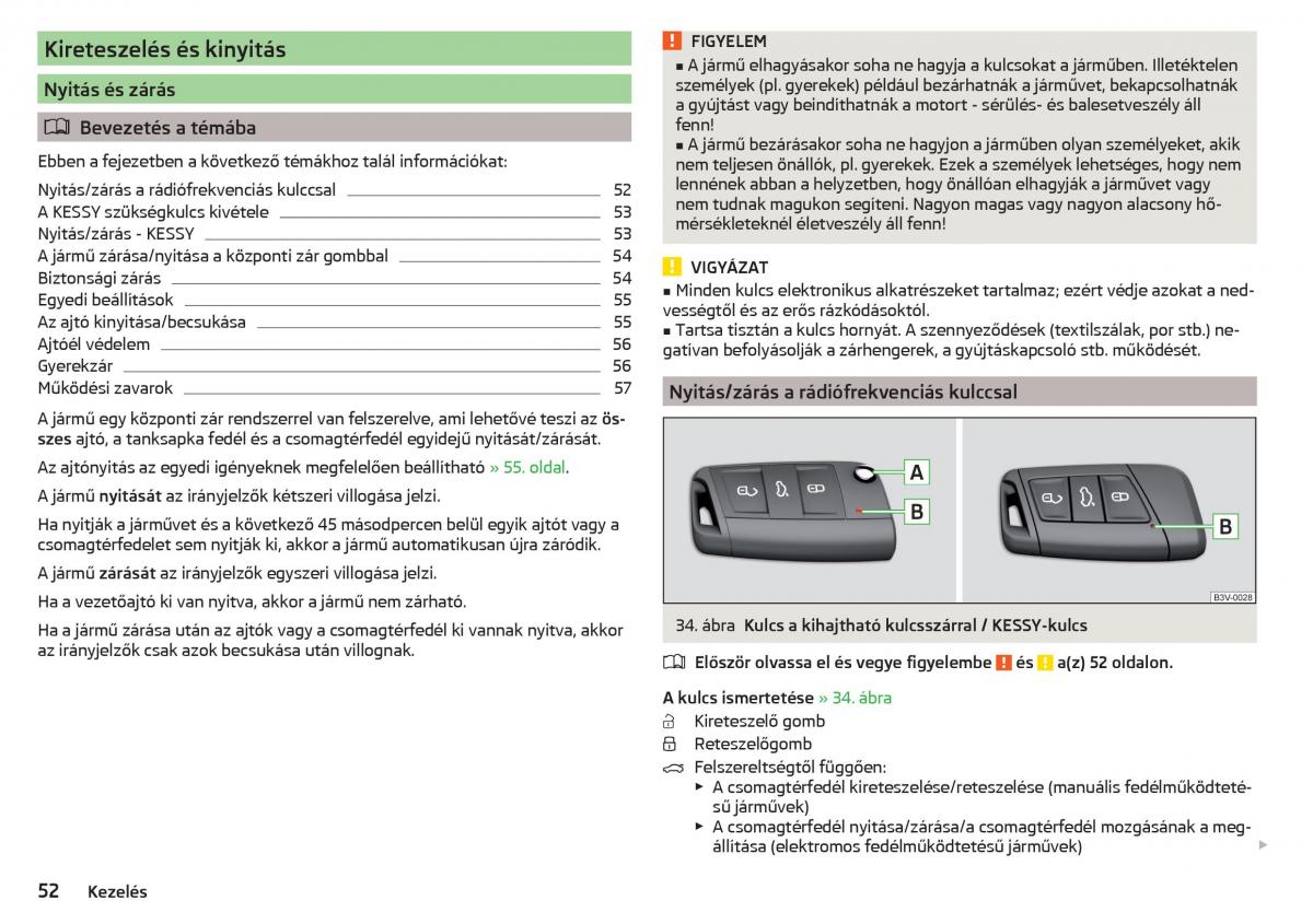 manual Skoda Kodiaq Kezelesi utmutato / page 54