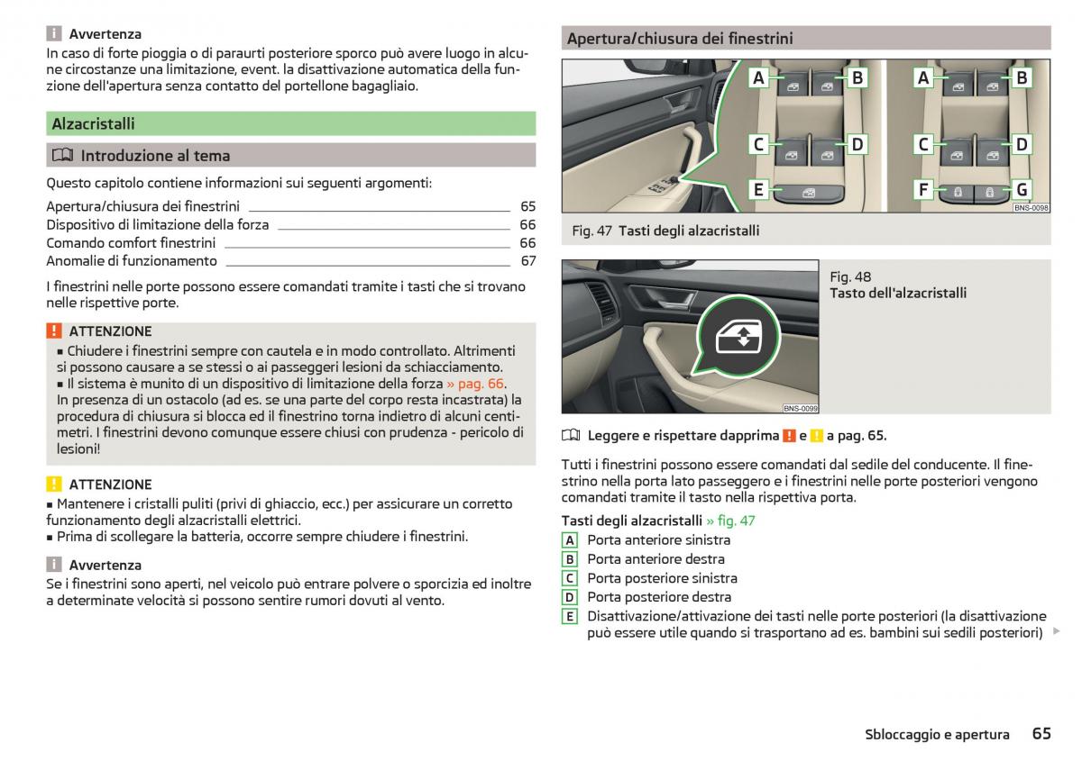 Skoda Kodiaq manuale del proprietario / page 67